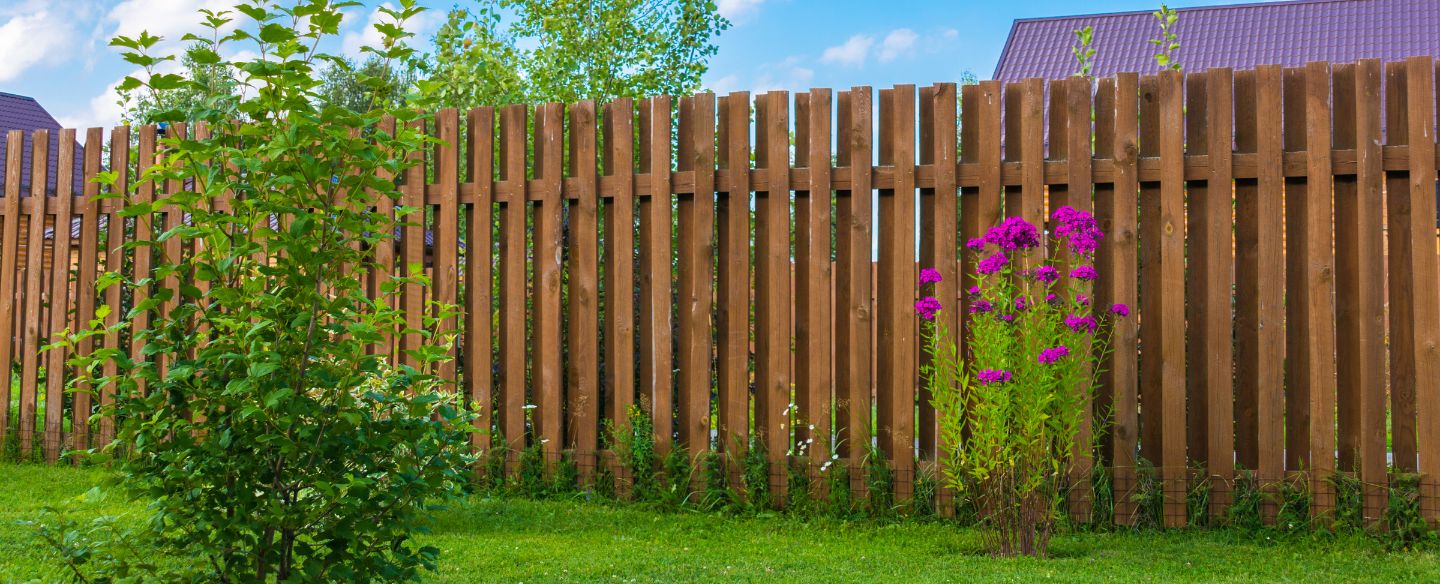 wooden fence in garden twin falls fd
